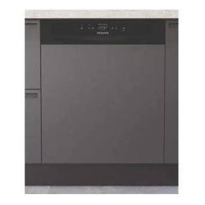 Hotpoint H3BL626BUK Semi-Integrated Place Dishwasher - Black