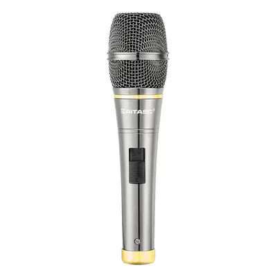 (Gold) Wired Microphone for Conference Teaching Karaoke