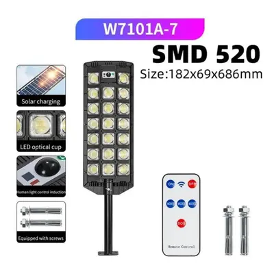 (W7101A-7) 15000lm Solar Street Light Motion Sensor Led Solar Flood Lights Dusk To Dawn Outdoor 