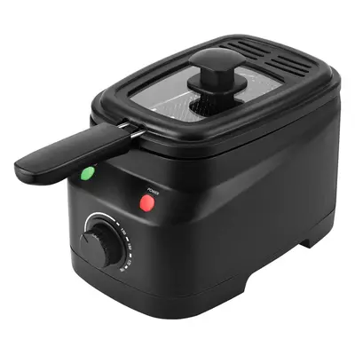 (Large) 1.5 Liter Domestic Fryer, Easy to Clean, Chip Fryer with Adjustable Temperature Control,