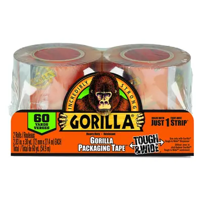 Gorilla Heavy Duty Packing Tape Roll Value Pack for Moving Shipping and Storage Moisture & Tempe