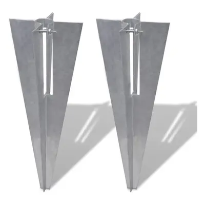 vidaXL Fence Post Spikes pcs Steel