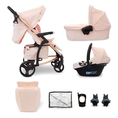 MB200i 3-in-1 Travel System with i-Size Car Seat - Pink Plaid