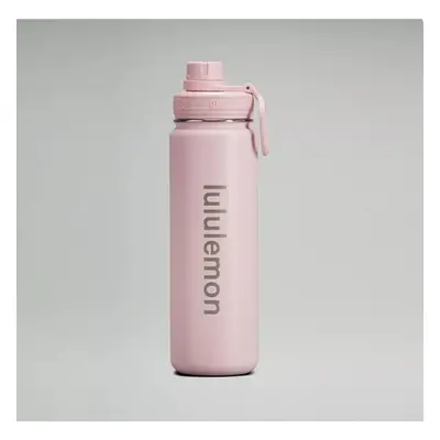 (Pink) Lululemon Back To Life Water Bottle Sport 24oz 710ml Insulated