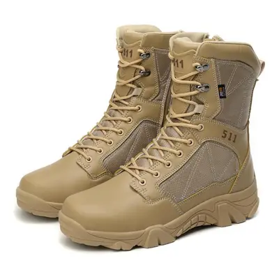 (sand, 46) Mctin Men&apos;s Ankle Boots Casual Zipper Outdoor Platform Shoes Trainers Training S