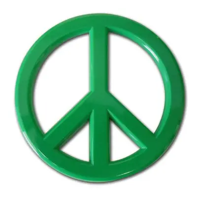 Revolution Car Badges Premium Car Emblems - Heavy Duty 3D Peace Sign