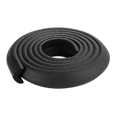 (2M, Black) Kids Child Safety Wall Corner Edge Guard Cushion Foam Strip Protector