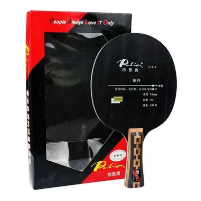 (Long Handle FL) Original Palio Tnt-1 Table Tennis Blade Racket (7+2 Carbon) Tnt Tnt1 Ping Pong 