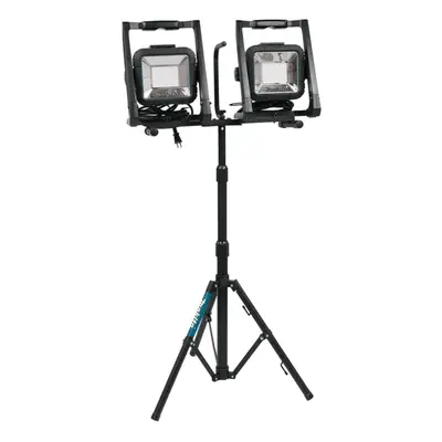 Makita DML805 18v 110v LXT LED Work Light Site Light Twin Pack + Tripod Stand