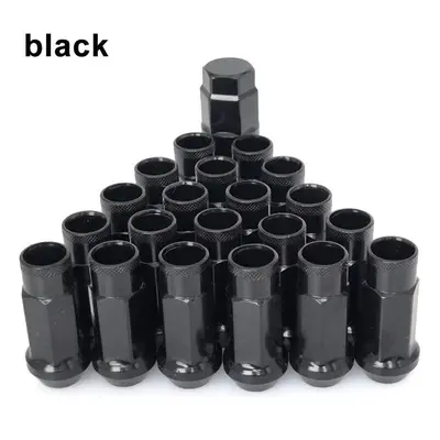 (black, M12x1.25) Pcs/set Lug Nuts M12x1.25 / M12*1.5 Open End Wheel Nuts,taper Acorn Seat Forge