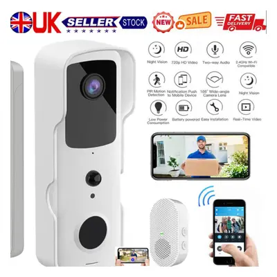 Video Doorbell Camera, Wireless Door Bell with Chime, Motion Detection