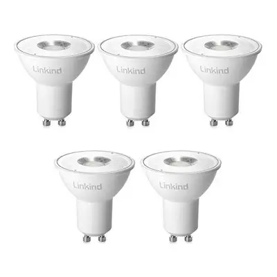 GU10 LED Light Bulbs, Linkind Dimmable 6W 640lm, MR16 2700K Warm White Spotlights, 75W Halogen B