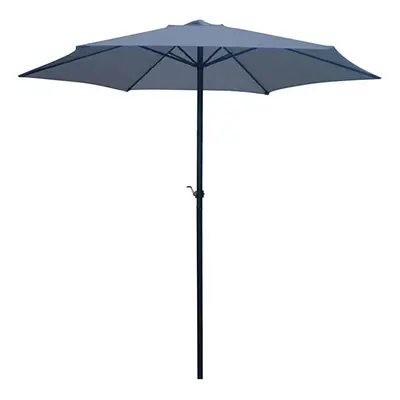 2.7m Wind Up Garden Parasol Umbrella with Steel Shaft and Crank Handle