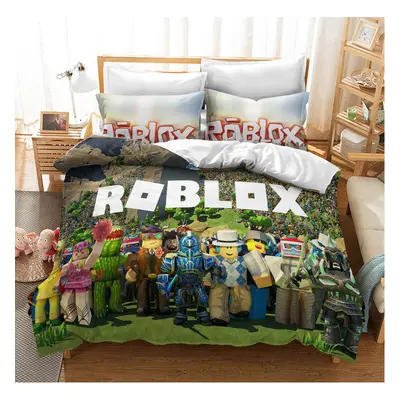 (Pattern 25, Double) ROBLOX Bedding Single Double Duvet Cover Cartoon