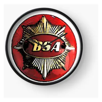 (BSA Motorcycle Logo=1285) Wall Clock Inch Funny Mantel & Tabletop Art Decor for Home Bedroom Of