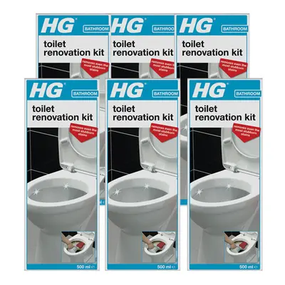 6 x HG Toilet Renovation Cleaning Kit - 500ml