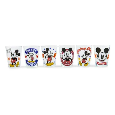 Vintage Mickey Mouse 2-Ounce Mini Shot Glasses | Set of