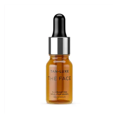 Tan Luxe THE FACE Self Tan Drops, Light/Medium (10 ml) Add Tanning Drops to Skin Care for Custom