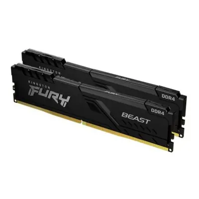 Kingston Fury Beast 16GB Kit (2 x 8GB), DDR4, 2666MHz (PC4-21400), CL16, DIMM Memory