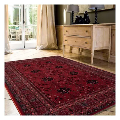 Rug Kashqai Dark Red 200x300cm Carpet Large Rugs