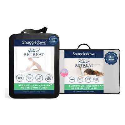 (10.5 + Pillows, King) Snuggledown Hungarian Goose Down Duvet