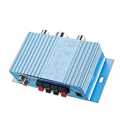 Power Amplifier DC12V 2.0 Channel Speaker 40W+40W Dual Channel 3.5mm AUX For Car Computer DVD TV