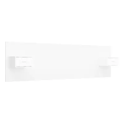 vidaXL Bed Headboard with Cabinets White Engineered Wood Floating Nightstand