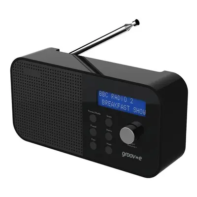 Groov-e GVDR04BK Venice Portable DAB/FM Digital Radio - Black