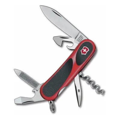 Victorinox EvoGrip Swiss Army Knife Multi-Tool 3-3/8" Red Handles with Black Rubber Inserts - 2.