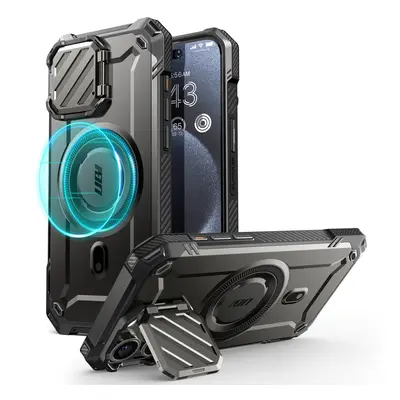 SUPCASE for iPhone Pro Max Case with Stand [Compatible with MagSafe] [Built-in Camera Cover] [Mi