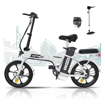 HITWAY Electric Bike E Bike Foldable Bikes 8.4Ah Battery, 250W Motor, Assist Range Up to 35-70Km