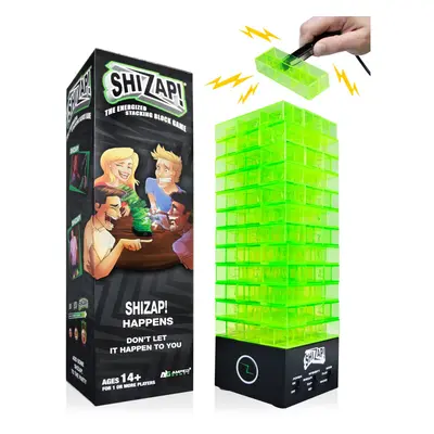 ShiZap! The Energized Stacking Block Game - Electric Shocking Light Up