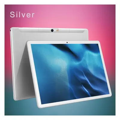 (EU Plug-32GB TF, Silver) BDF 4GB+64GB 10.1 Inch Bluetooth 5000mAh Tablet Android11 PC