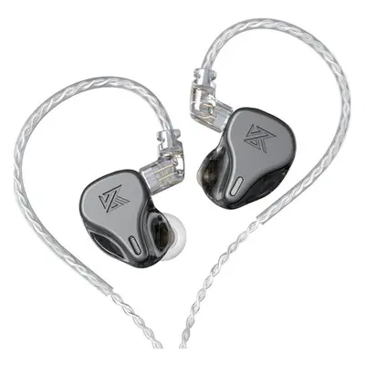 (black, without MIC) Kz Dq6 Three -unit Dynamic Ring In -ear Headphones Tweeter, Controlling Noi