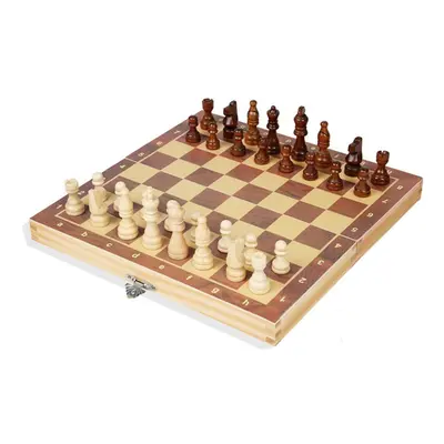 (39X39cm) Magnetic Wooden Folding Chess Set With Felted Game Board Interior Folding Chessboard T