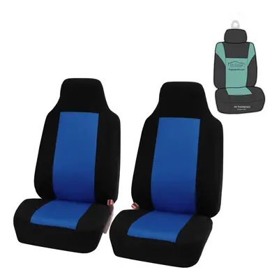 FH Group Automotive Car Seat Covers Blue Interior Front Seats Only Acc