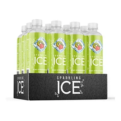 Sparkling Ice Kiwi Strawberry flavour sparkling water with antioxidants and vitamins, No sugar, 