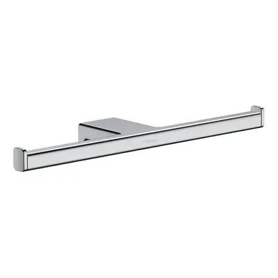 Hansgrohe AddStoris Bathroom Double Toilet Roll Holder Chrome Wall Mounted