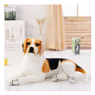 (Black, 75cm) 30-90cm Giant Beagle Dog Toy Realistic Stuffed Animals Dog Plush Toys