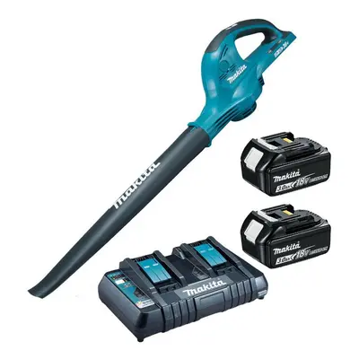 Makita DUB361RT2 18v 36v LXT Cordless Li-Ion Twin Garden Leaf Blower X 3.0ah