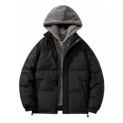 (as the picture, XL) Autumn And Winter Warm Winter Cotton-padded Jacket For Men And Women Padded