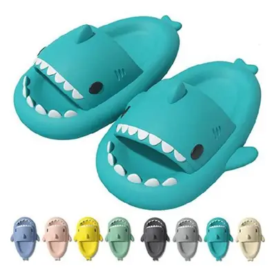 (mint green, 42-43) Breathable Shark Slippers Eva Slippers Men&apos;s Women&apos;s Summer Indoor