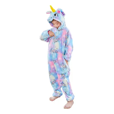 HQFURS Unicorn Onesie for Kids Animal Pajamas Cosplay Halloween Unisex Costume