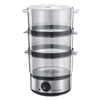 Russell Hobbs Food Collection Compact Food Steamer 14453, L - Brushed Stainless Steel [Energy Cl