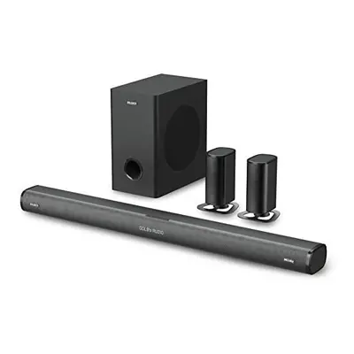 Majority Everest 5.1 Dolby Audio Surround Sound System with Sound Bar | Wireless Subwoofer I 300