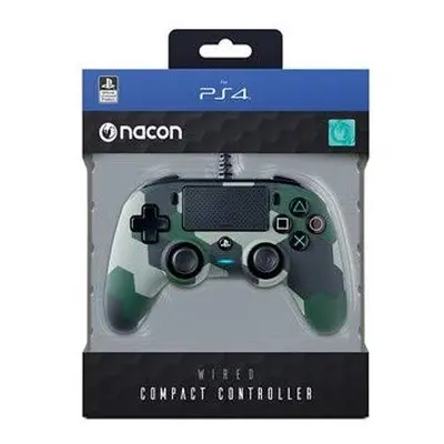 Nacon Compact Wired Controller (Camo Green) PS4 (New)