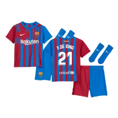 (S) Barcelona Vapor Match Home Shirt (F.DE JONG 21)