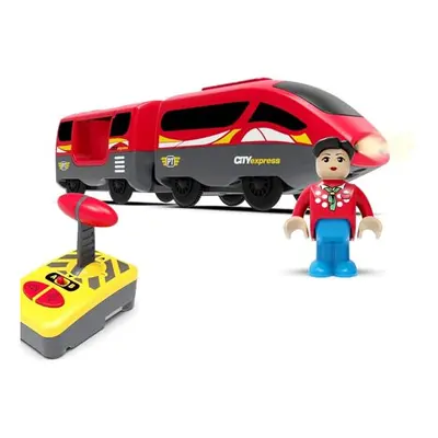 Land Train Toy, Battery Operated Action Train (Magnetic Connection) Compatible with Brio Fits Th