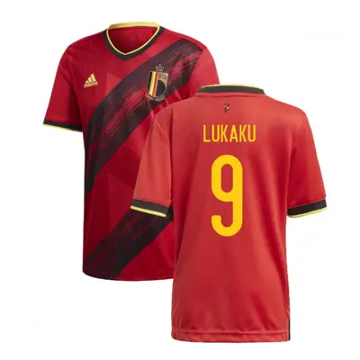 (XL) Belgium Home Adidas Football Shirt (LUKAKU 9)