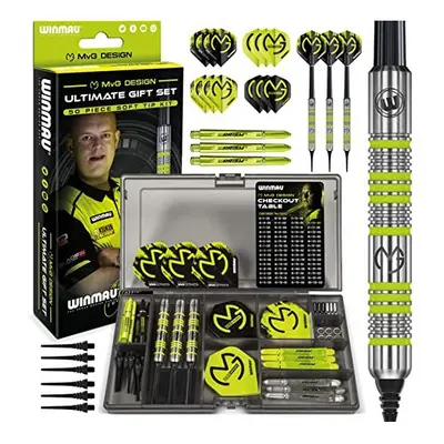 WINMAU Michael van Gerwen MvG Softip Gift Set - Piece Darts Set with sets of Shafts, sets of Fli